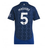 Camisa de time de futebol Manchester United Harry Maguire #5 Replicas 2º Equipamento Feminina 2024-25 Manga Curta